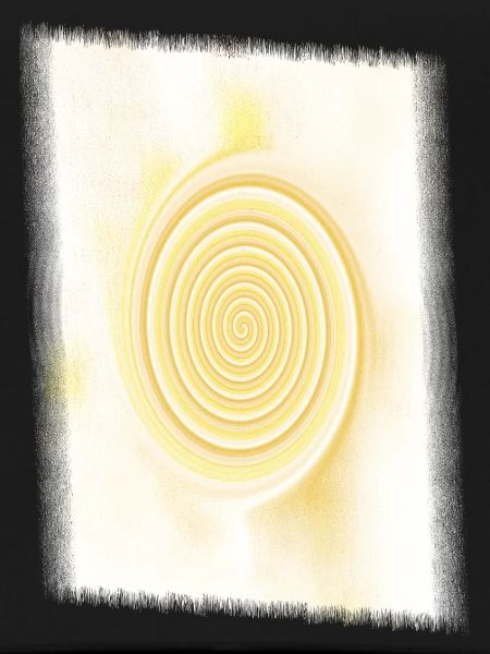 Yellow Spiral Solar Circle