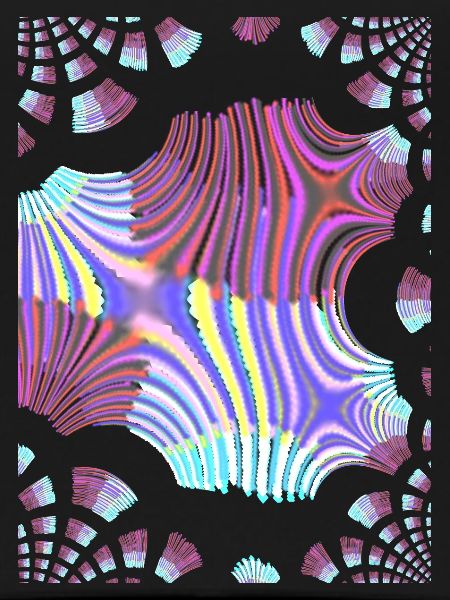 Psychedelic Neon Spiral