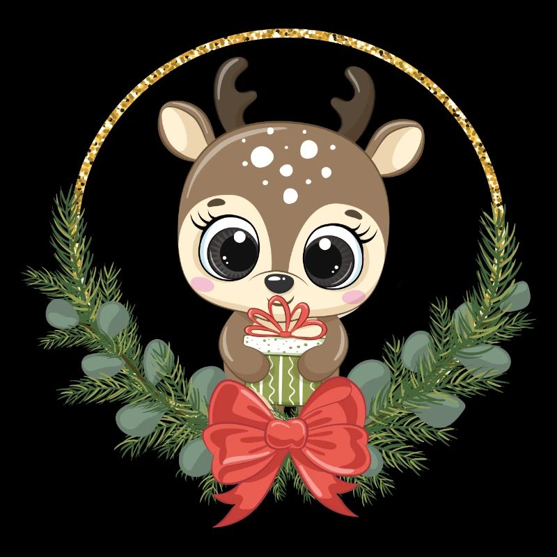 doux renne Noël Rudolf Joyeux Noël