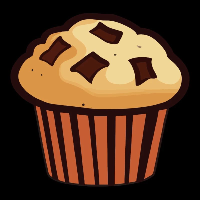 Muffin Essen Süß Backen Bäcker Geschenk