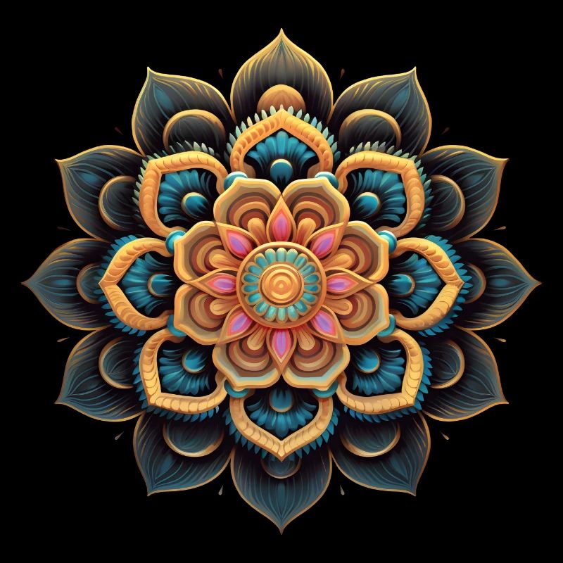 Mandala Fleur Colorée