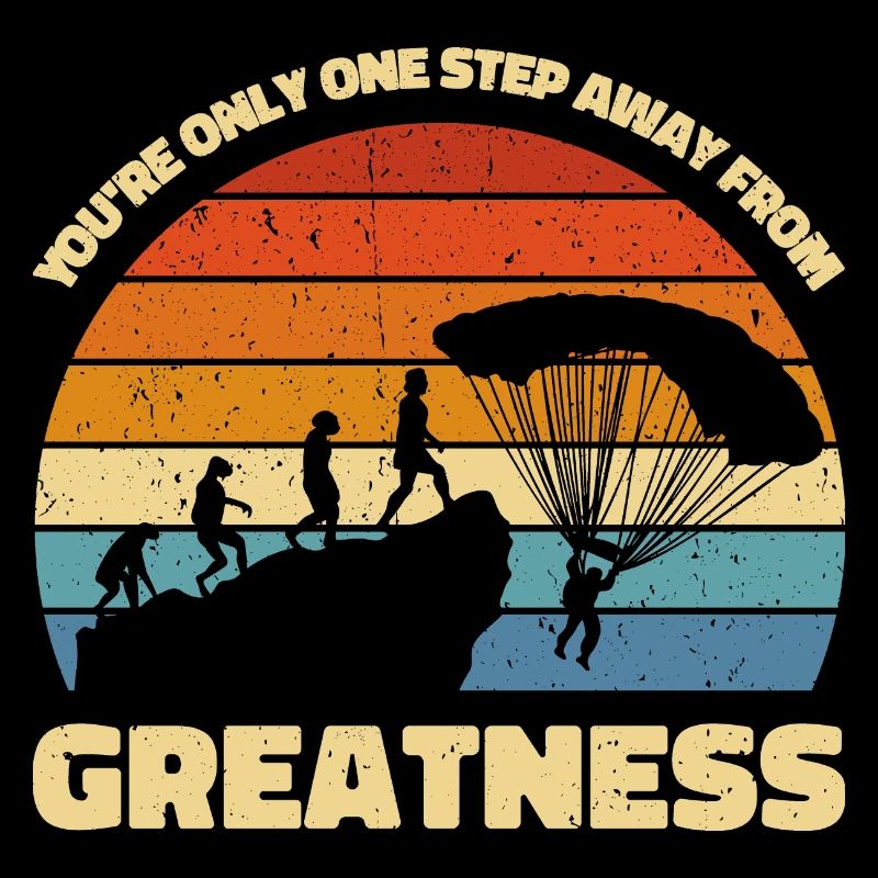 You're only one step away from greatness. Skydiver