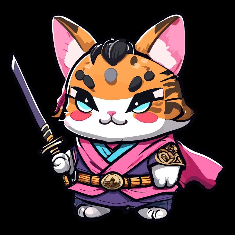 Chat samouraï #18