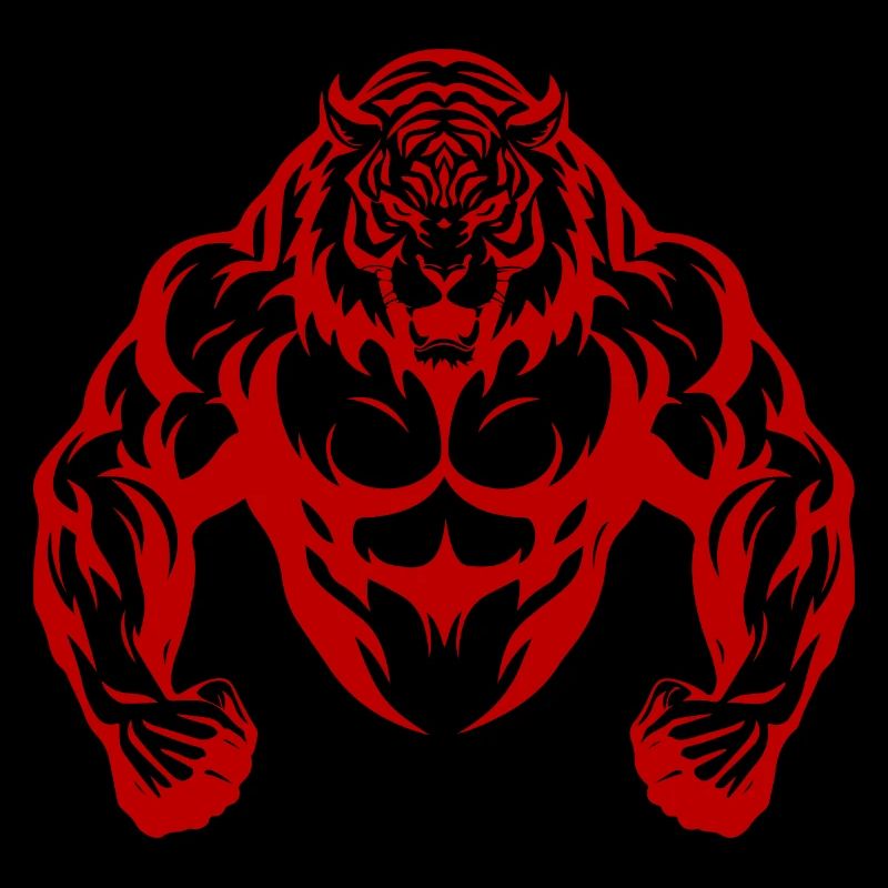 Muscles de musculation de tigre