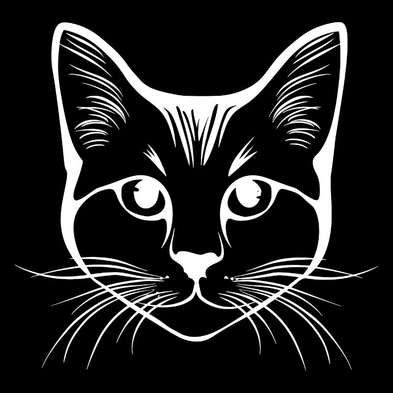 Chat, Motif De Chat, Visage De Chat