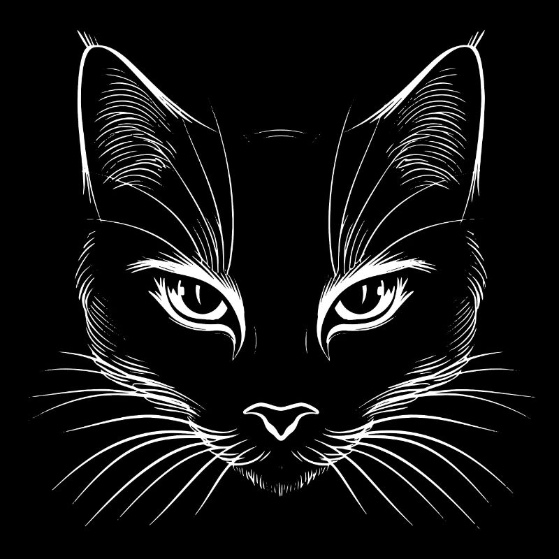 Chat, Motif De Chat, Visage De Chat