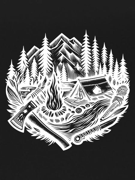 Nature Campfire Axe