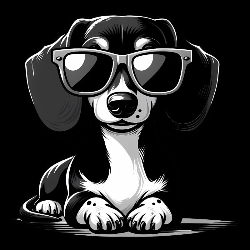 Chien mignon avec des lunettes de soleil