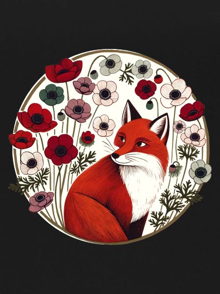 Retro Red Fox