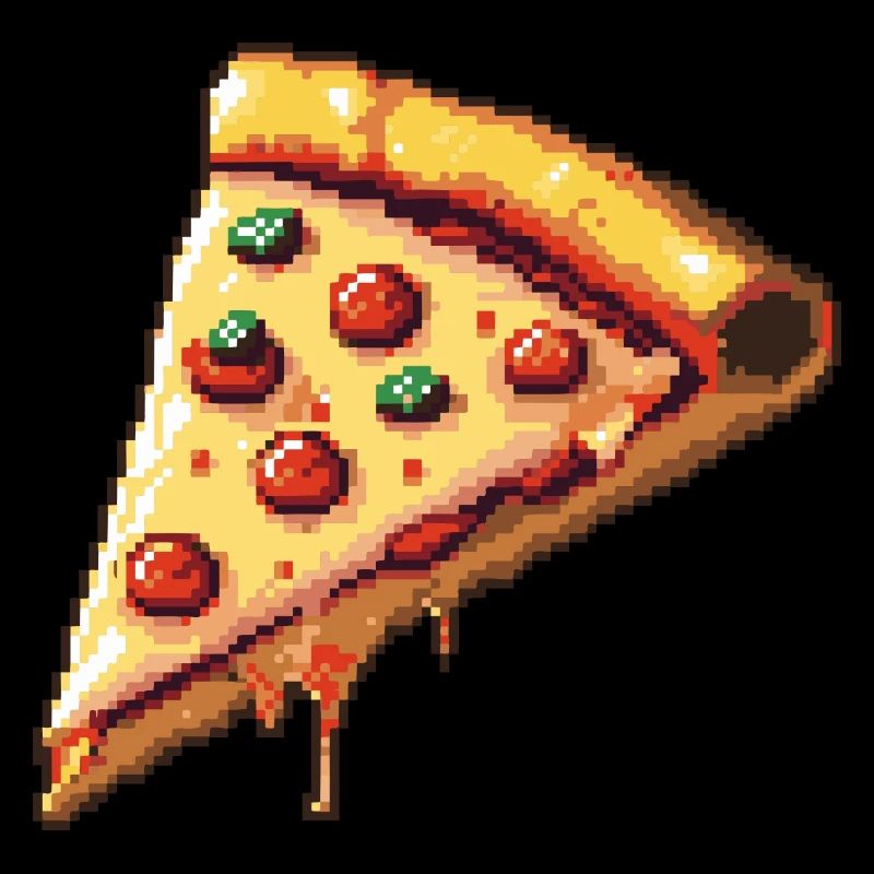 Pizza Pixel Icon