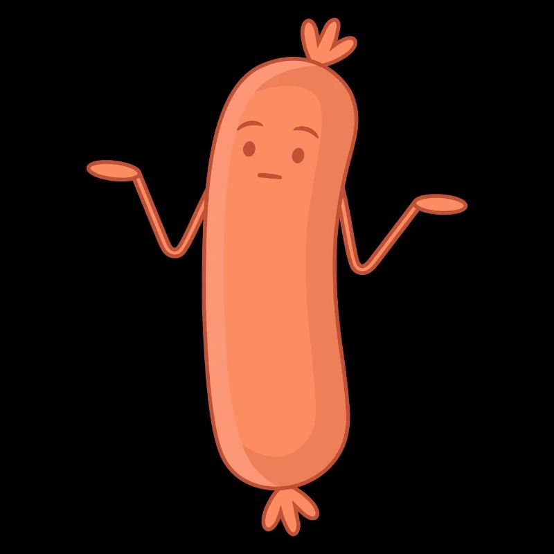 Funny Bockwurst Shrug Sausages Sausage Doesn't Matter
