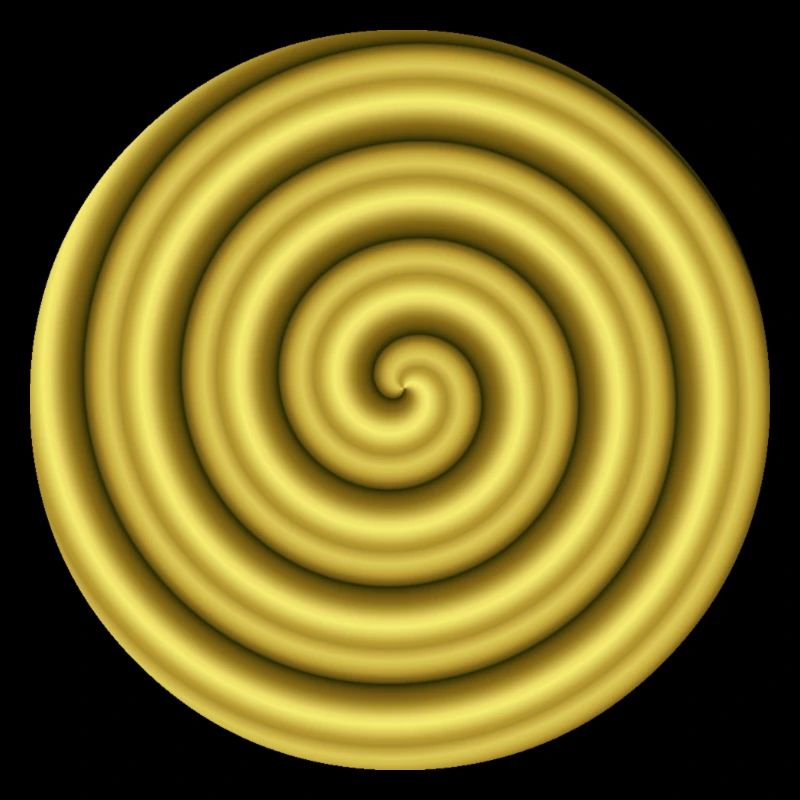 Idée cadeau d’or d’hypnose 3D Illusion d’optique