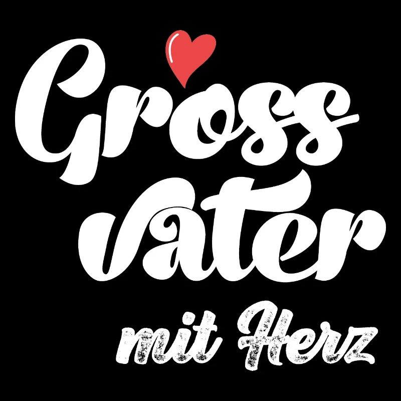 Grossvatter mit Herz Opa Schweiz Grosspapi