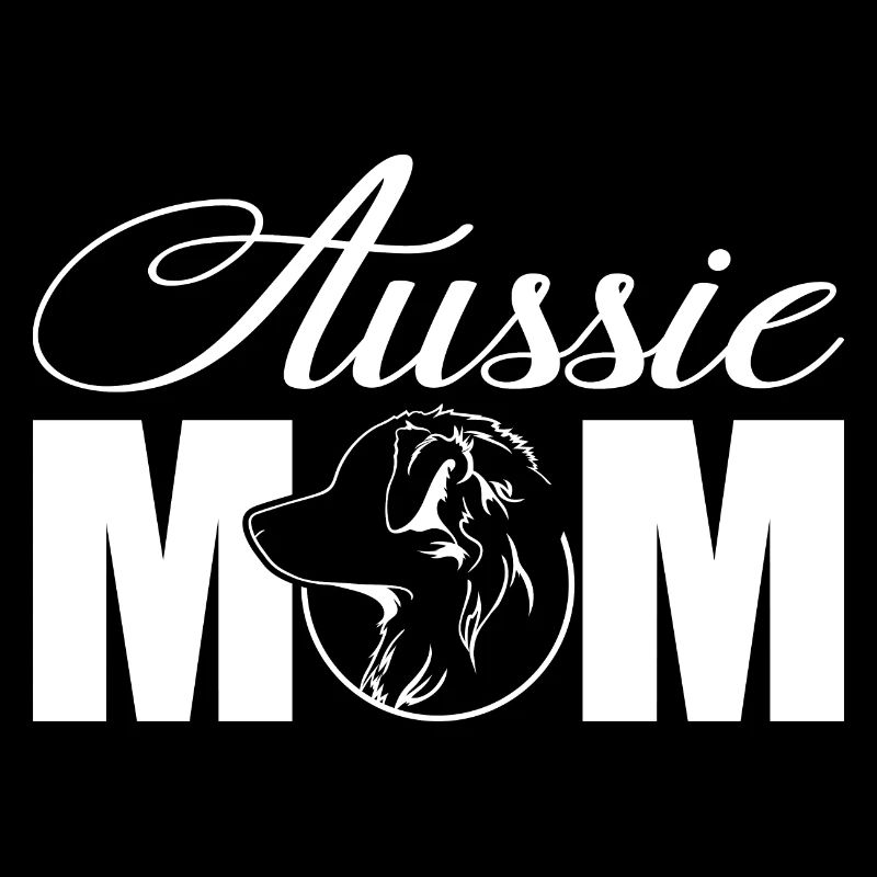Aussie Profil Mom Hunde Hund Wilsigns