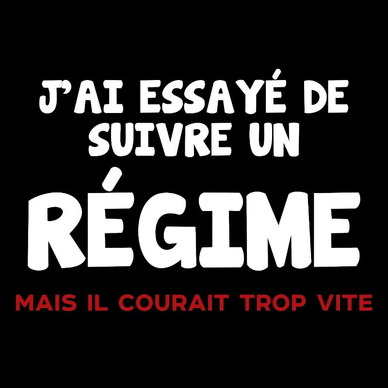 Suive un régime mais il courait trop vite humour