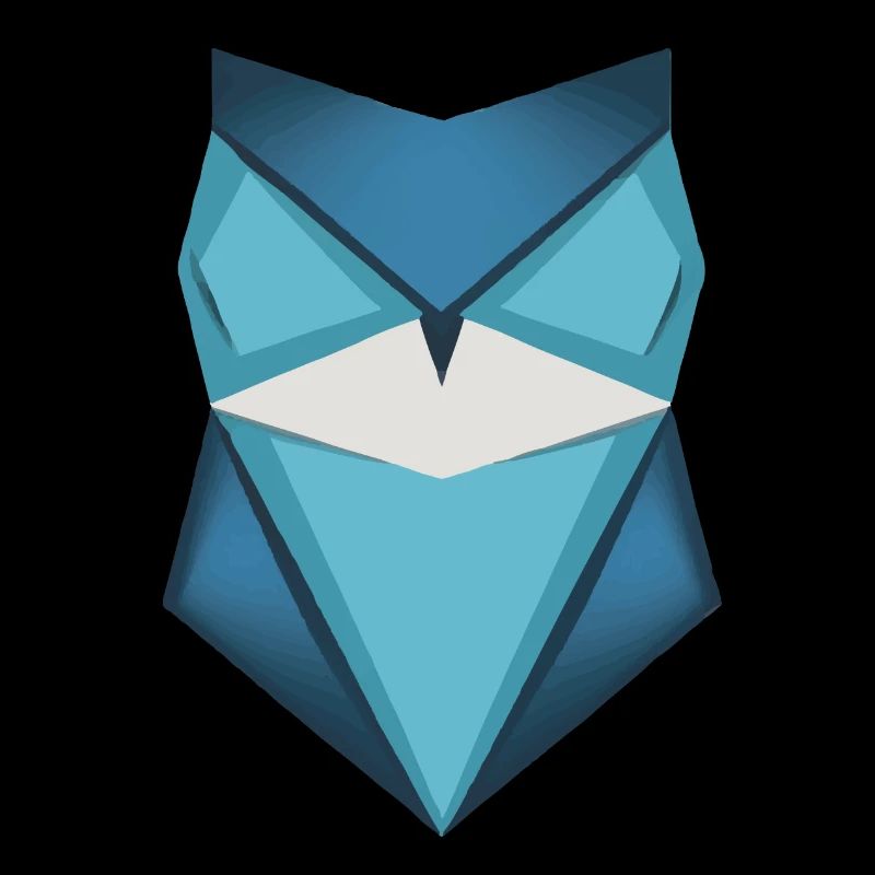 Blue Owl Origami Art