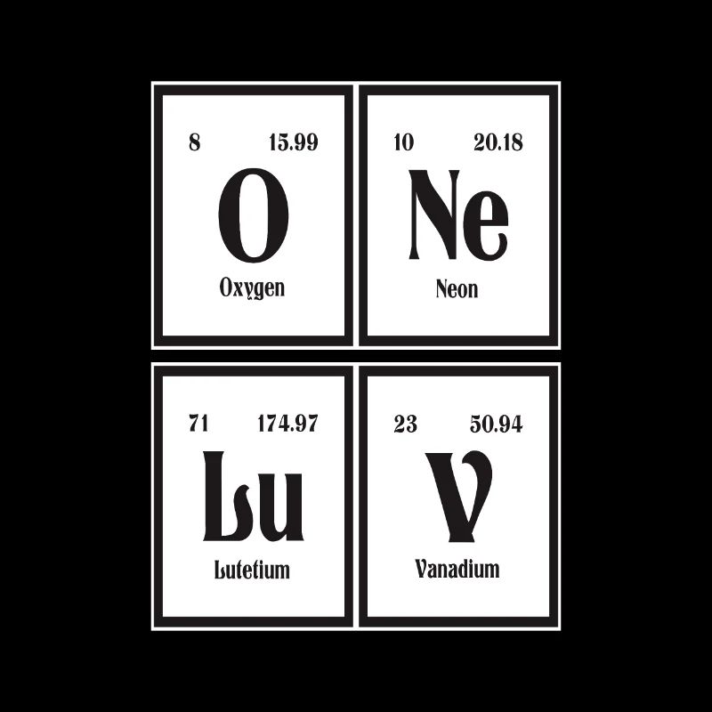 One Love | Periodensystem der Elemente