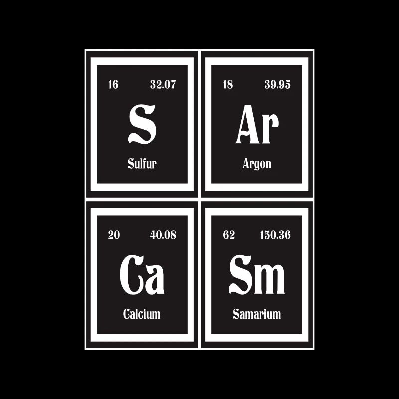Sarcasme | Tableau périodique des éléments