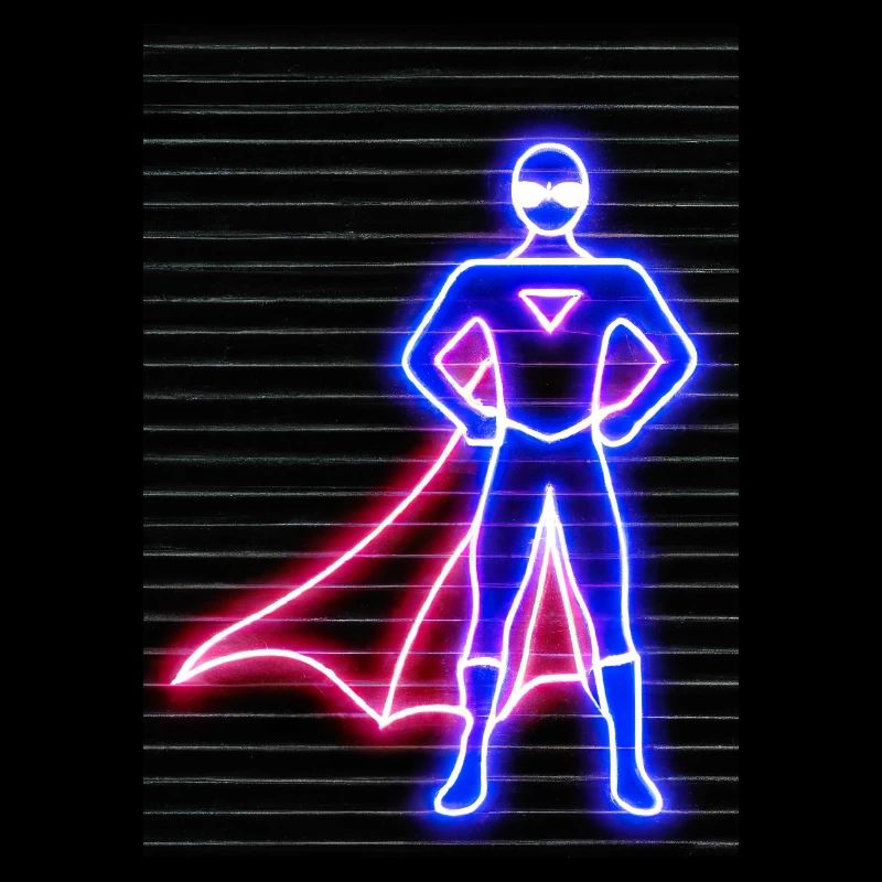 Superhelden Neon