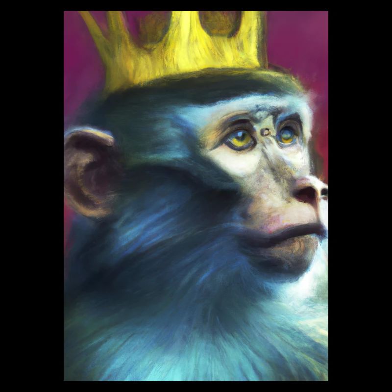 Affe mit Krone