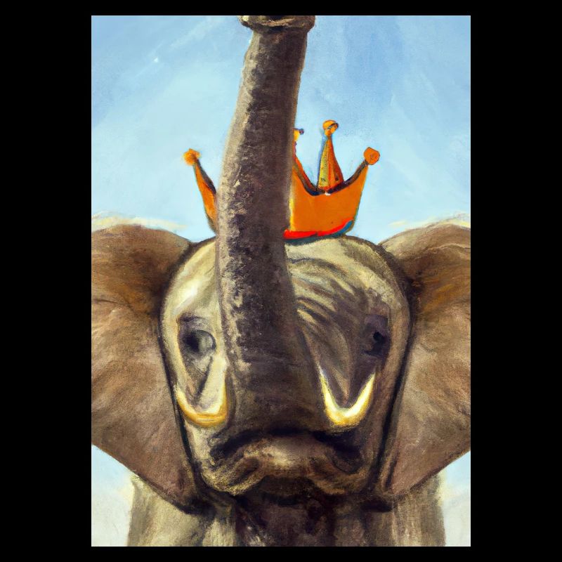 Elefant mit Krone