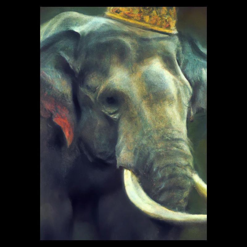 Elefant mit Krone