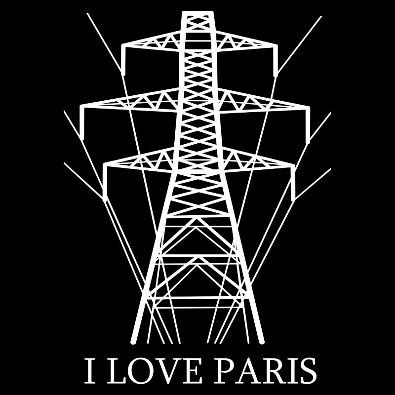 Ironique, j’adore Paris Tour Eiffel comme pôle électrique