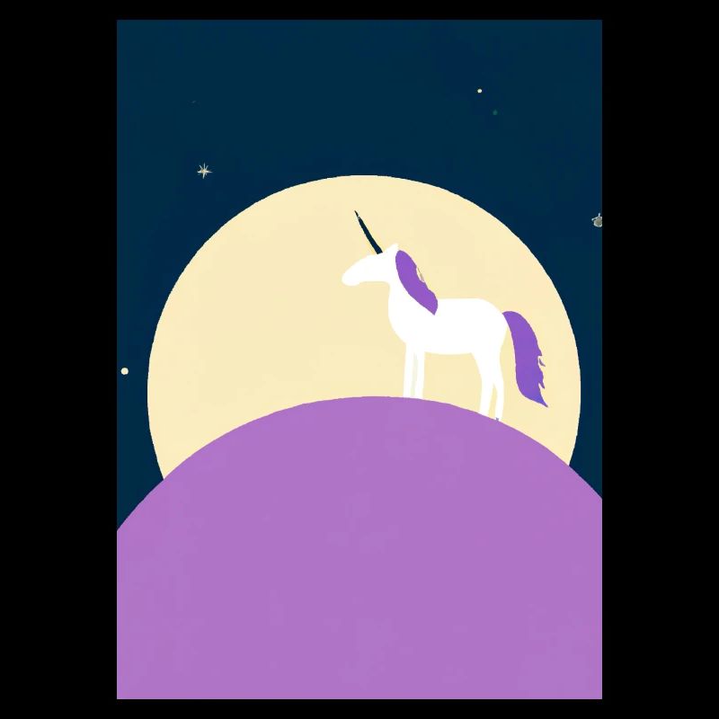 Mond Einhorn Minimal