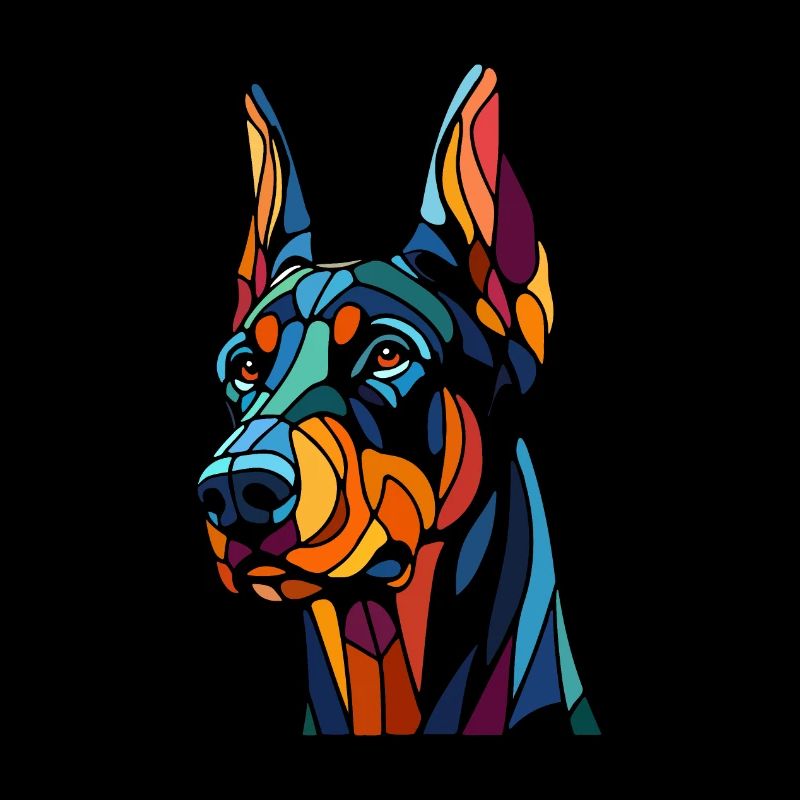 Dobermann Hundekopf