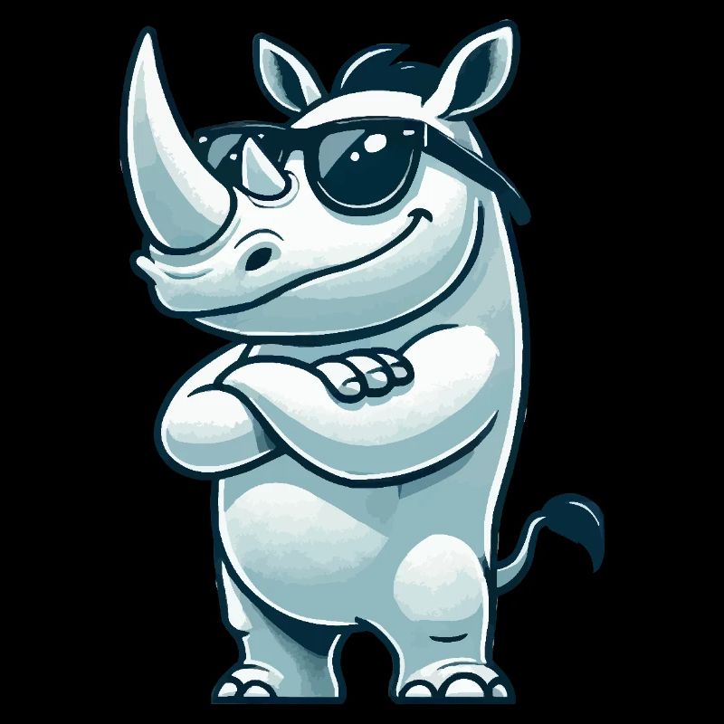 Nashorn Comic Sonnenbrille