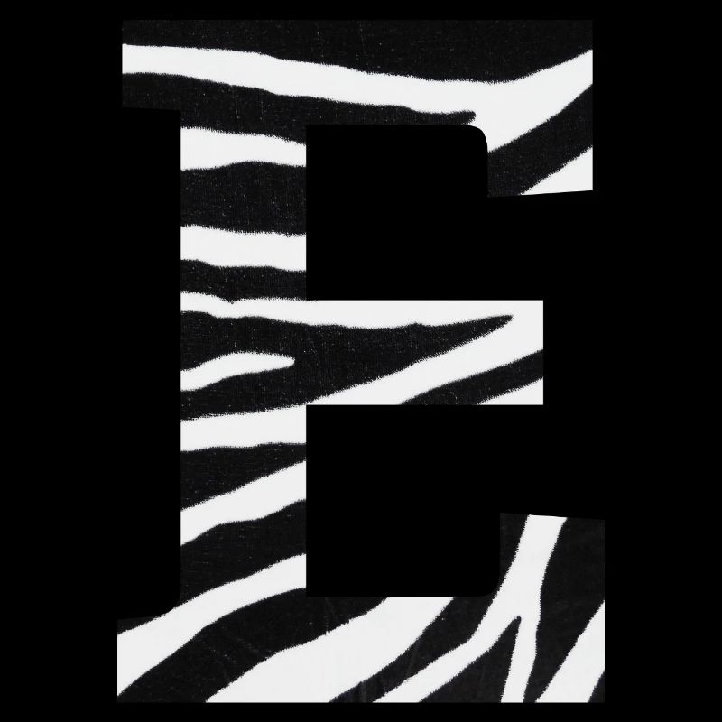 Buchstabe e zebra