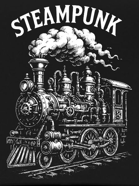 Steampunk-Dampflokomotive