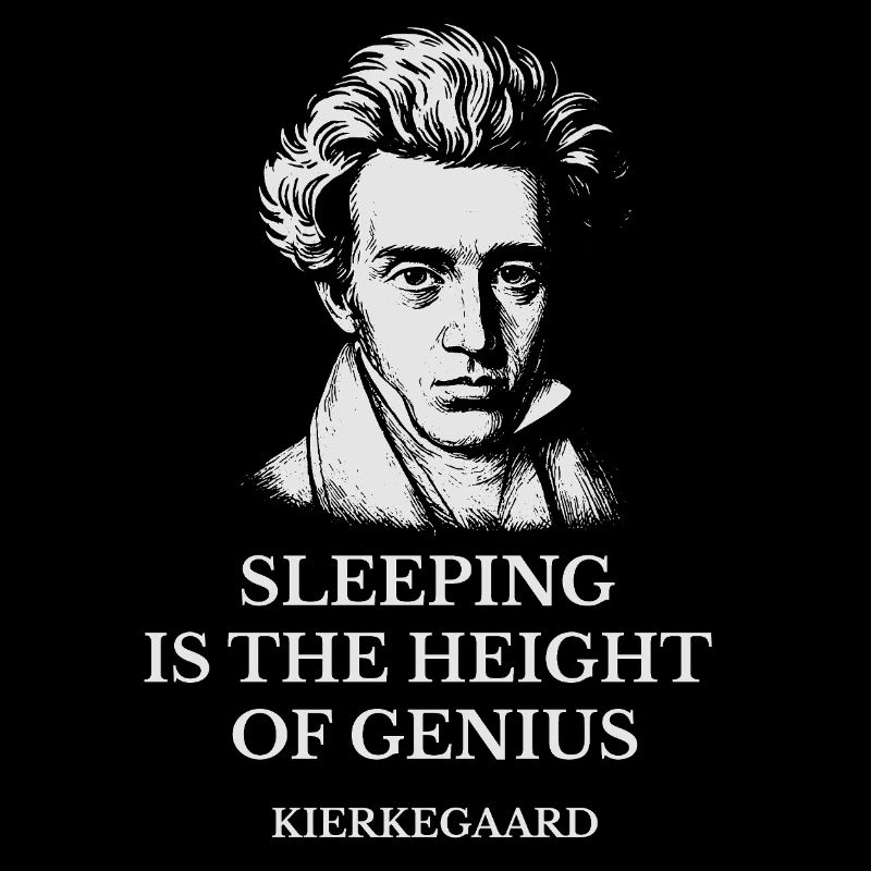 Kierkegaard Sleep Genius Tee