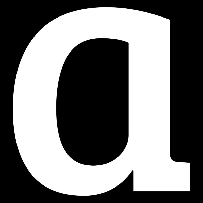 Lettre a « a » blanc