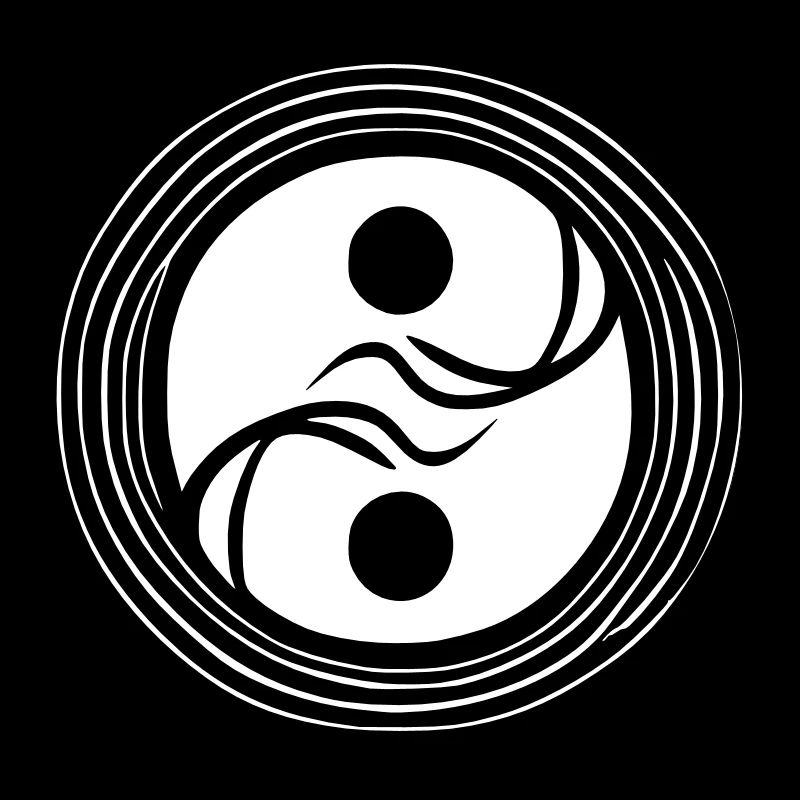 Yin Yang Sign Symbol Peace Happiness Vector 4