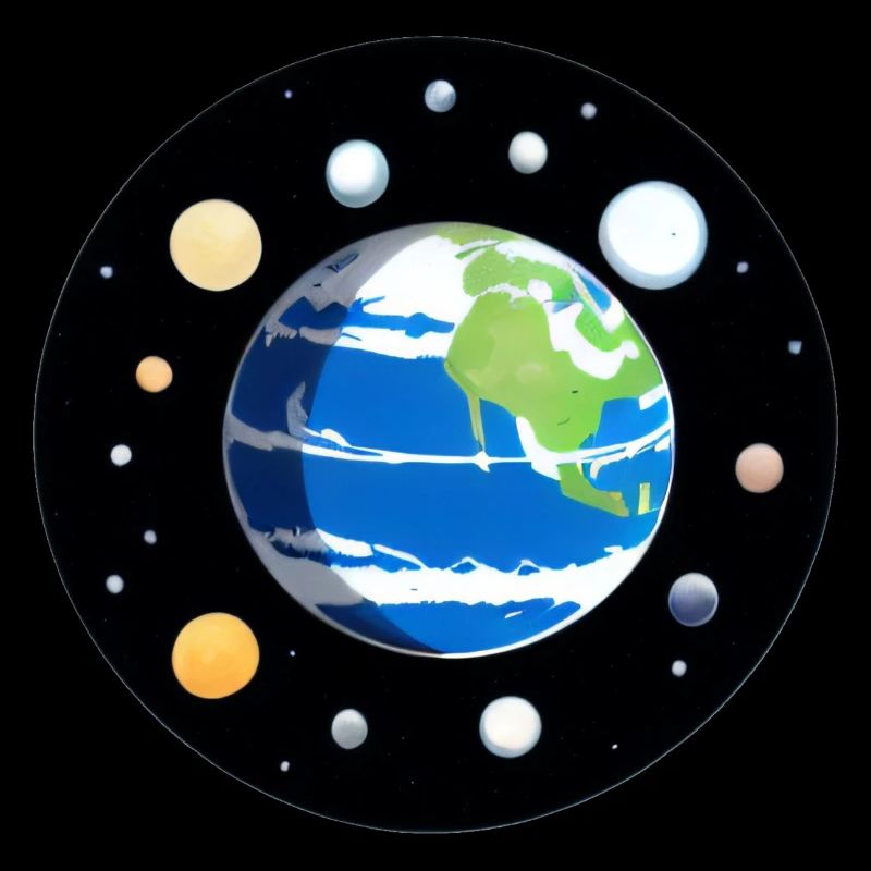 Mignon dessin animé représentation de la planète Terre 7