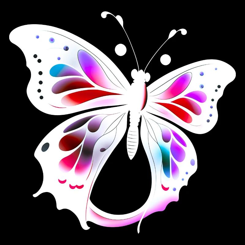 Mehrfarbiger Schmetterling