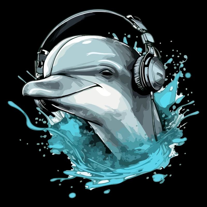 Riki, der audiophile Delfin