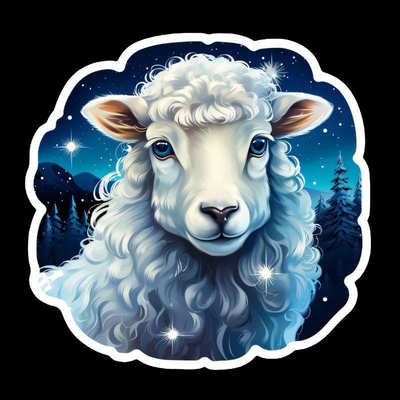 Winter Night's Sheep