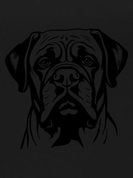 Mastiff Dog Head