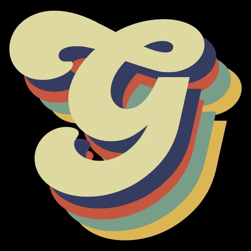 Lettre g rétro