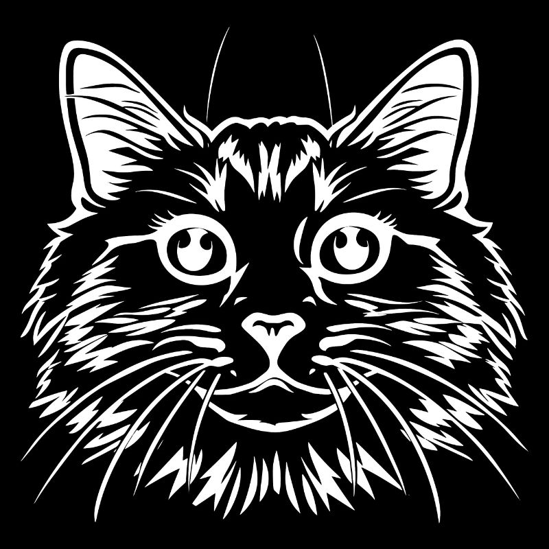 Chat, Motif De Chat, Visage De Chat