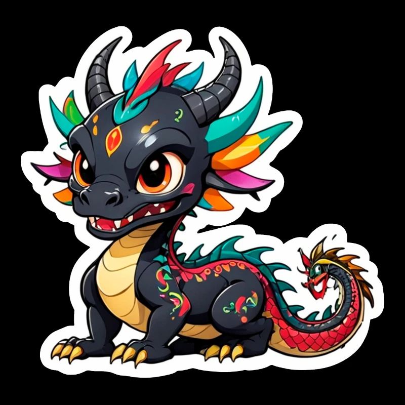 Adorable dragon chinois