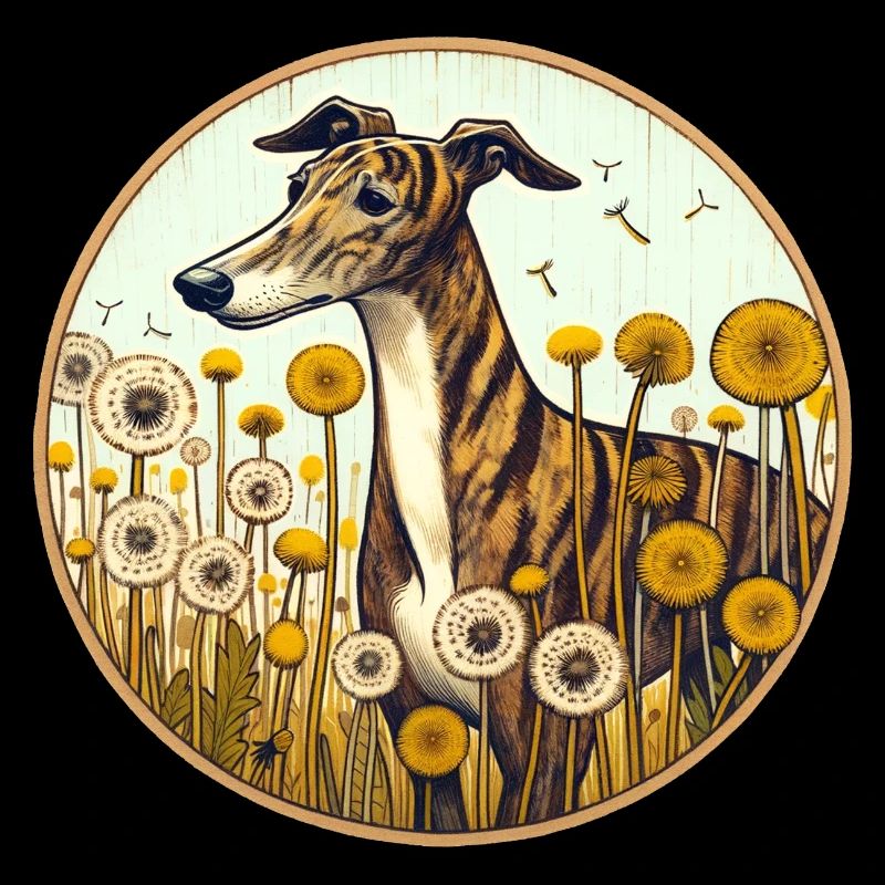 Gestromter Windhund