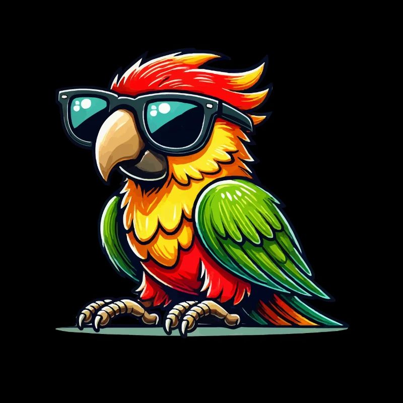Parrot Sunglasses Comic