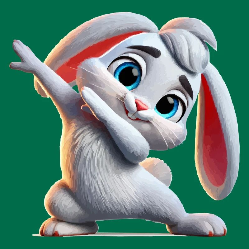 Bunny Dabbing Comic