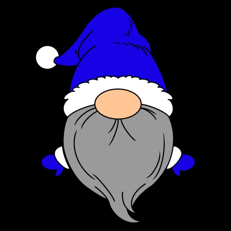 Kleiner Weihnachtsmann Dunkelblau