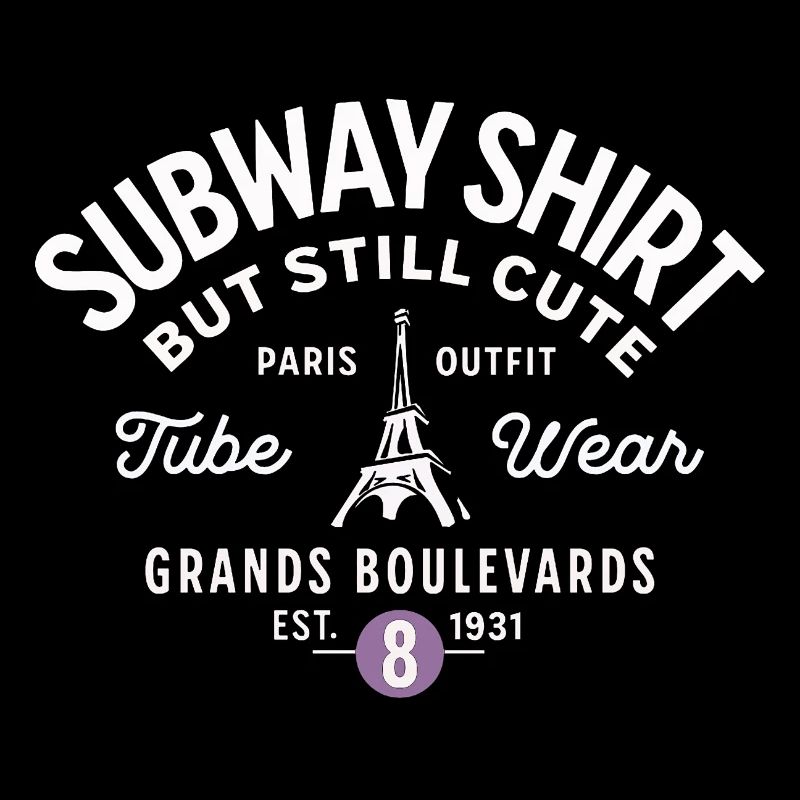 Paris subway shirt Grands Boulevards