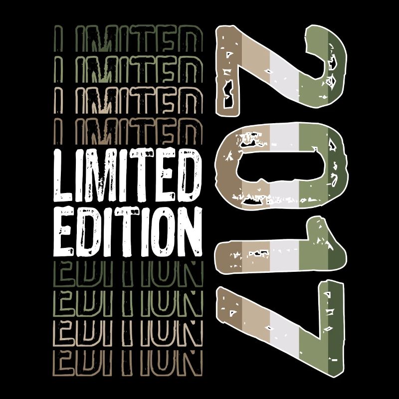 Limited Edition seit 2017 Geburtstag Vintage 2017