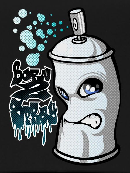 Spray and graffiti